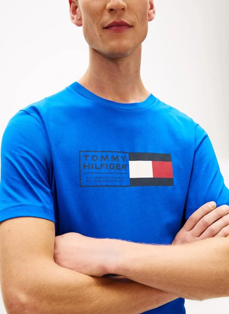 TOMMY HILFIGER  Logo Jersey Crew Neck T-Shirt for Men | Best Price UAE