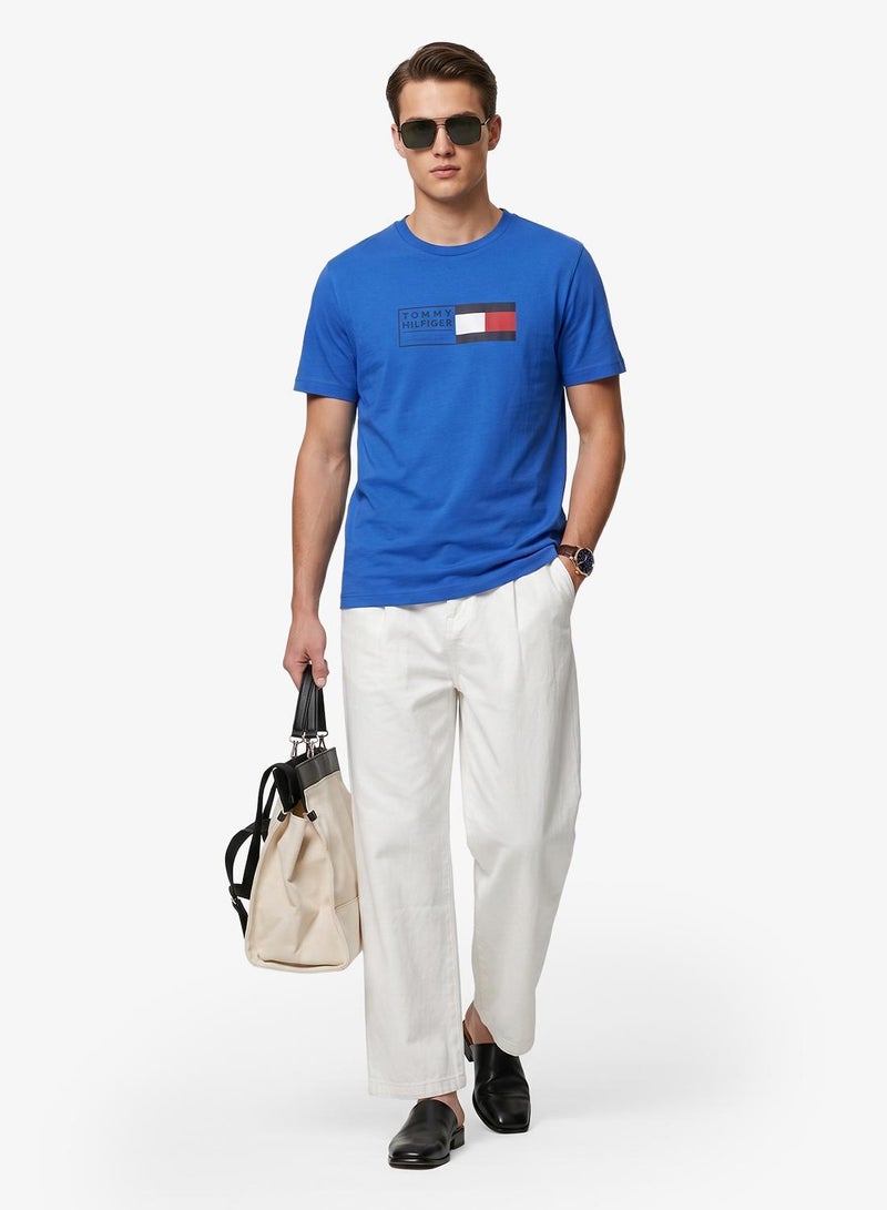 TOMMY HILFIGER Logo Jersey Crew Neck T-Shirt - Image 1