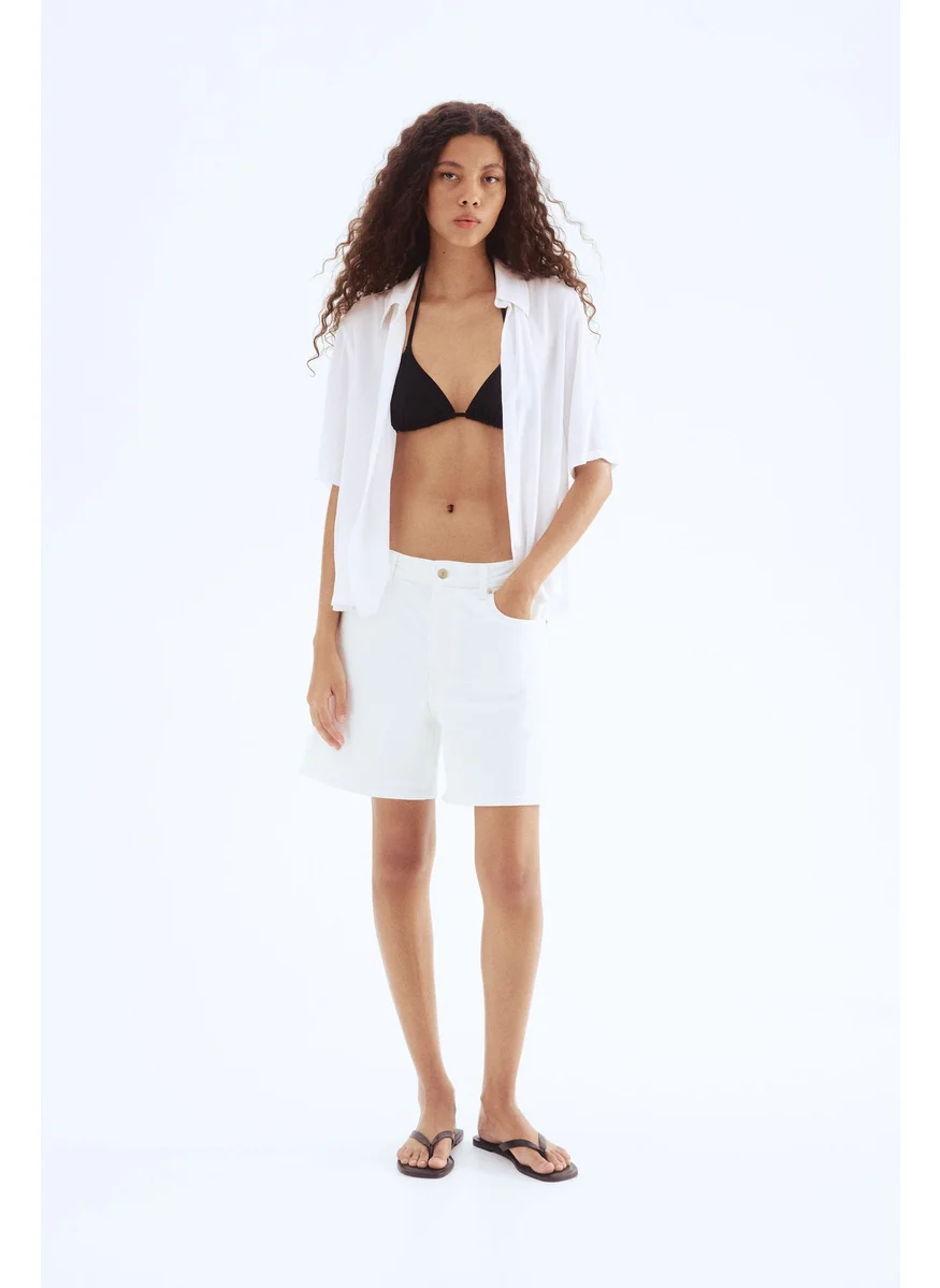 اتش اند ام Crinkled Viscose Shirt