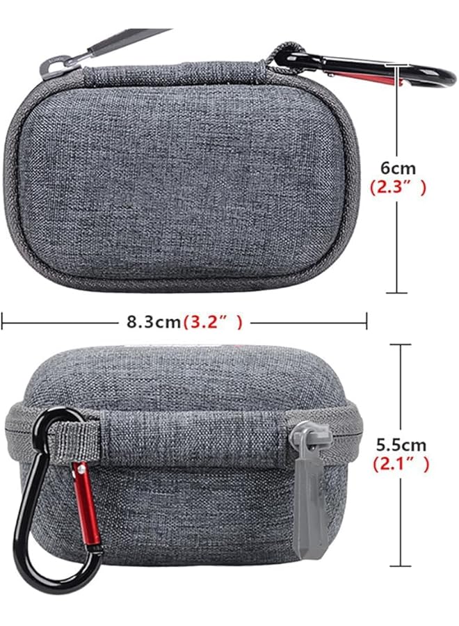 erorex Case For Sony Wf 1000Xm5 High Quality Wireless Earbud Headphones Cover With Carabiner Keychain Carrying Portable Anti Scratch Shock Resistant Cover For Wf 1000Xm5 Not Original Gray - Image 3