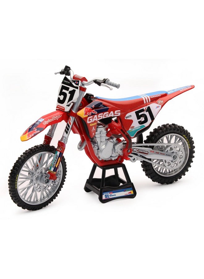 NewRay New Ray GasGas MC 450F Motorcycle #51 Justin Barcia GasGas Factory Racing - Red Bull 1/12 Diecast Model 