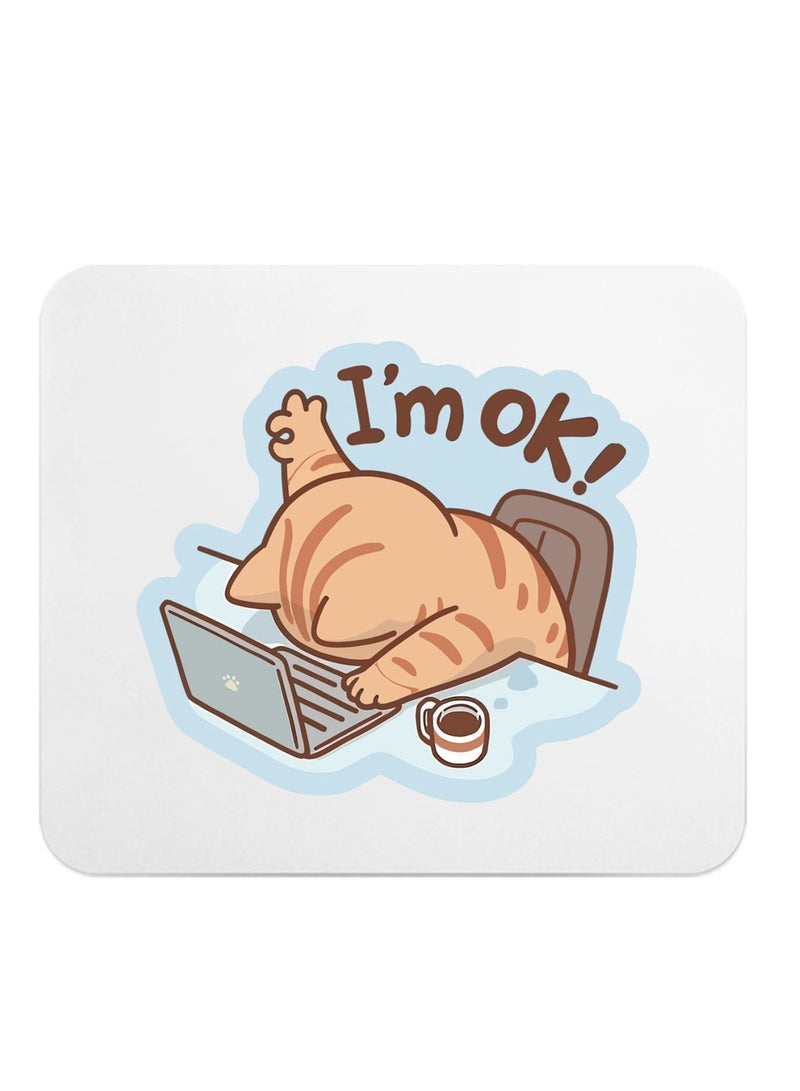 أنا بخير - لوحة ماوس مضحكة - مطاطية cr-9