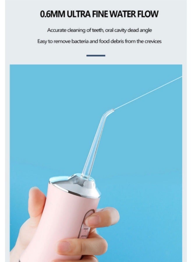 Generic White Portable Water Dental Flosser with 3 Modes, Rechargeable Oral Irrigator, 4 Jets Teeth Cleaner  - Image 5