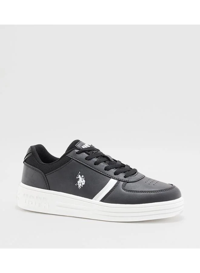 يو اس بولو Lace Up Low Top Sneakers