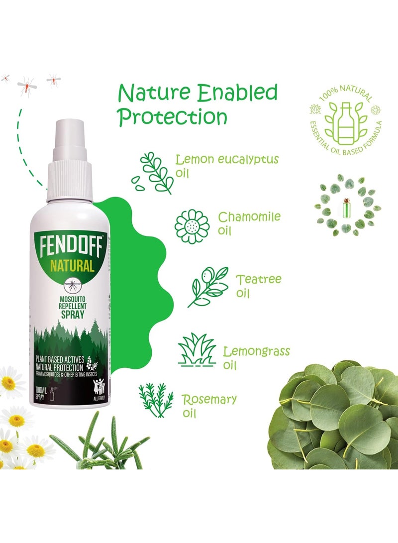 general Fendoff Natural Mosquito Repellent Spray 100ml – DEET-Free, Herbal Insect Protection for Kids & Adults - Image 3