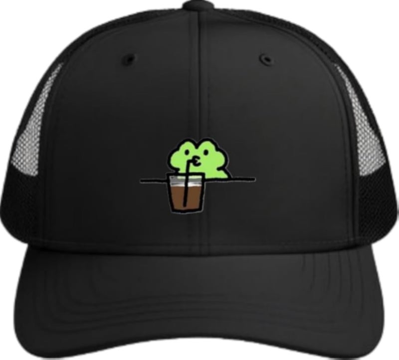 Frog Plain unisex baseball cap Black 20