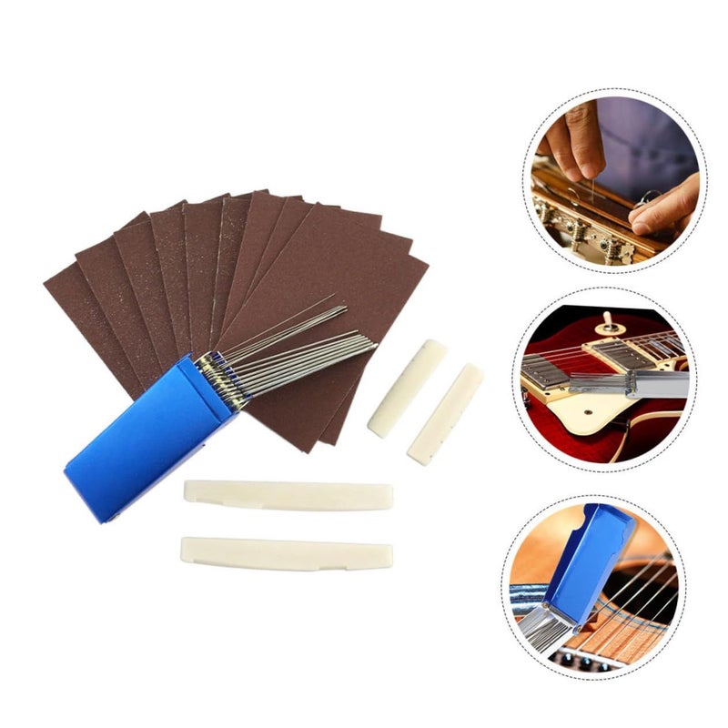 Guitar Nut Repair Tool Set With Sanding Files And Slotting Tools Assorted Color 9X7X1 3CM - Image 5