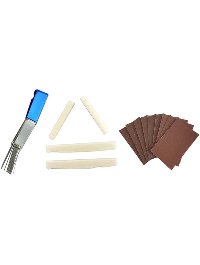 Guitar Nut Repair Tool Set With Sanding Files And Slotting Tools Assorted Color 9X7X1 3CM - Image 1