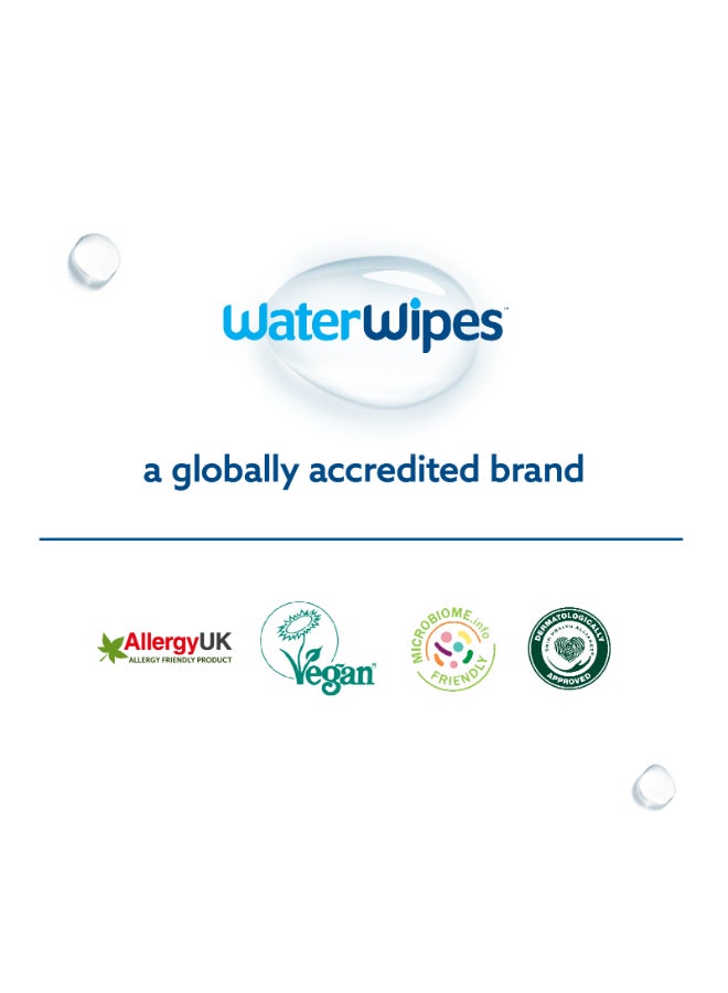 WaterWipes Original Plastic Free Baby Wipes, 60 Wet Wipes, 99.9% Water Based And Unscented For Sensitive Skin - Image 5