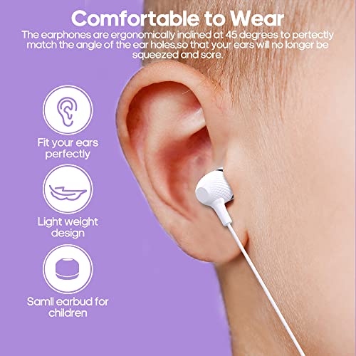 Wensdo Kids Earbuds Bulk 100 Pack Macaron Colors Mixed, Wholesale Durable Earphones in-Ear Headphones Perfect for Schools Classroom Students Teens Children Gift and Adult - Image 3