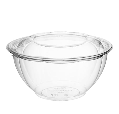 Mr. Miracle Mr Miracle Clear 32 Ounce Plastic Salad Bowls with SnapOn Lids Pack 50 Airtight Disposable Salad Containers for Lunch Meal Prep Parties Ideal as Disposable Salad Bowls with Lids - Image 3