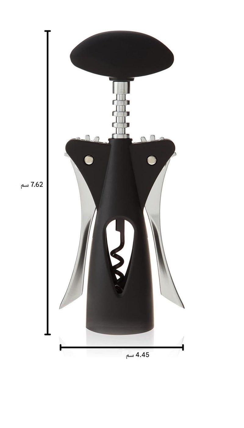 Wing Opener - Black Wing-Shaped Bottle Opener for Wine and Beer Bottles, Easy to Use Bar Tool for Home and Party - Image 4