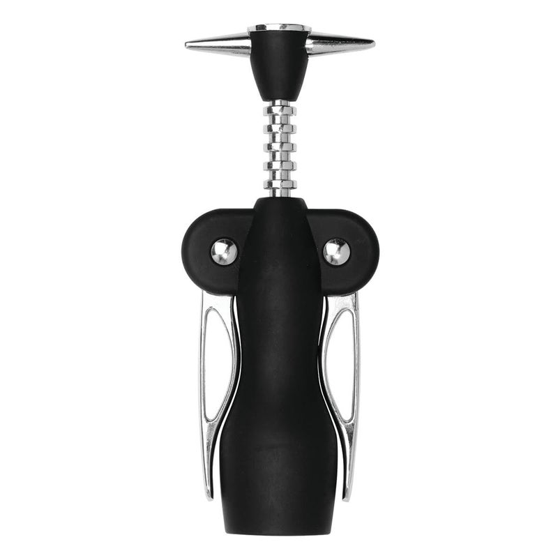 Wing Opener - Black Wing-Shaped Bottle Opener for Wine and Beer Bottles, Easy to Use Bar Tool for Home and Party - Image 1