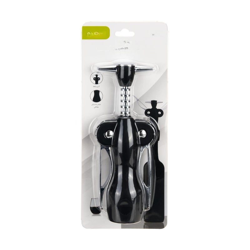 Wing Opener - Black Wing-Shaped Bottle Opener for Wine and Beer Bottles, Easy to Use Bar Tool for Home and Party - Image 3