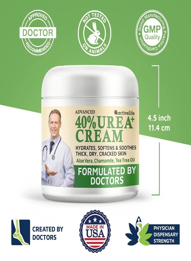 Activelife - Urea Cream 40 Percent for Feet, Formulated by Doctors, Foot Cream for Dry Cracked Heels, Foot Callus Remover, Rehydrates Dry, Rough, Dead Skin on the Feet, Hands, and Elbows, Free Pumice - Image 5