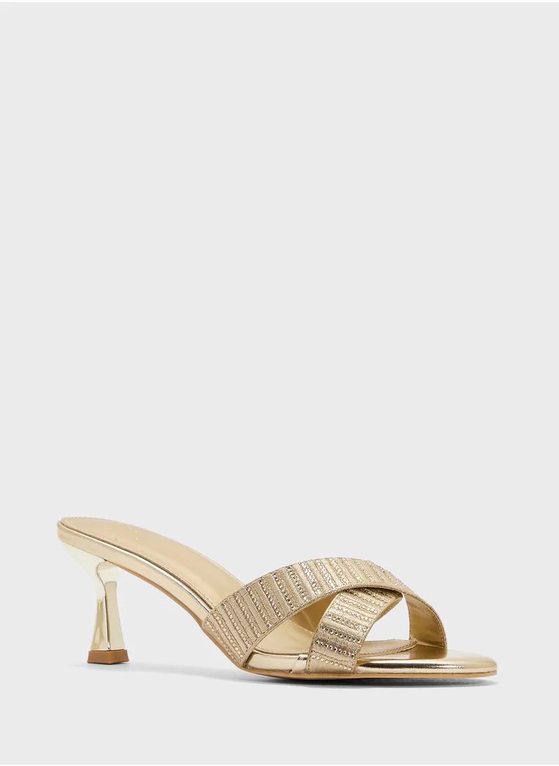 ELLA Diamante Strap Heeled Sandal
