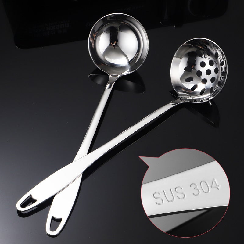 Thickened 304 Stainless Steel Soup Ladle Set Medium