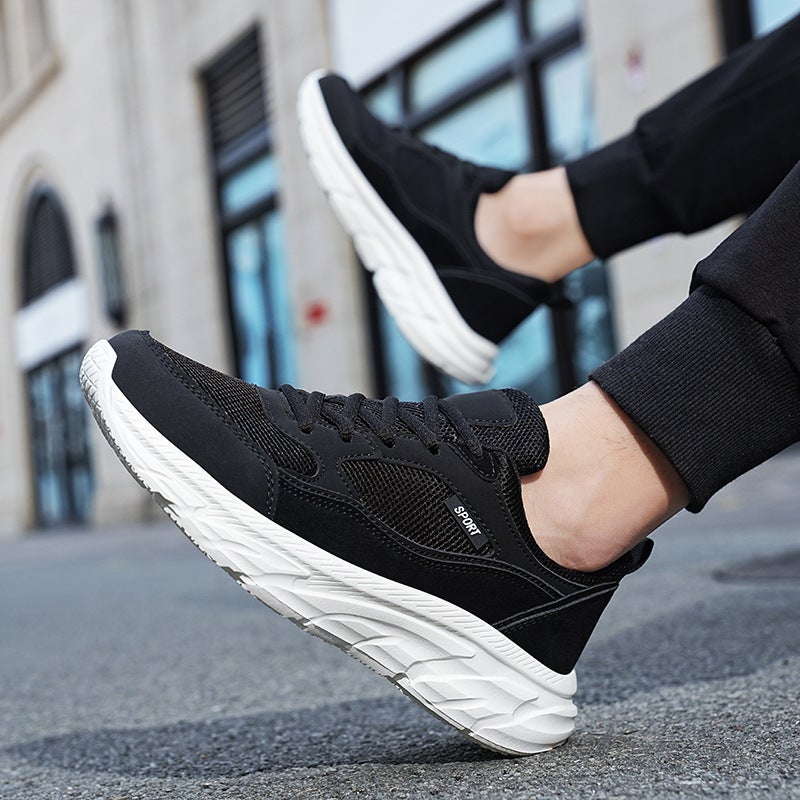 Joker Casual Shoes Explosions Men'S Shoes Explosions Mesh Sneaker Men'S Thick Sole Lightweight Work Shoes - Image 3
