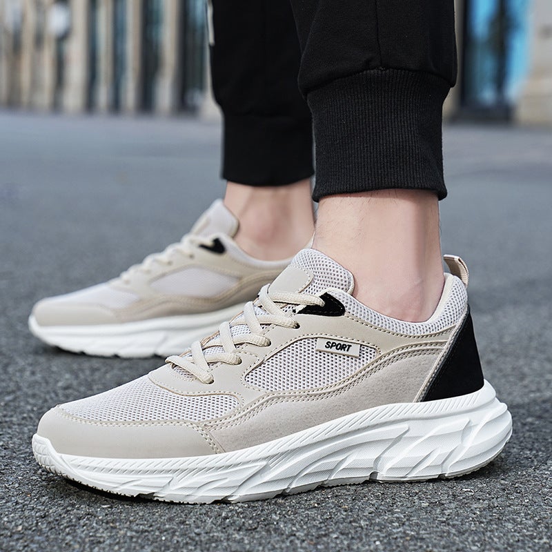 Joker Casual Shoes Explosions Men'S Shoes Explosions Mesh Sneaker Men'S Thick Sole Lightweight Work Shoes - Image 5