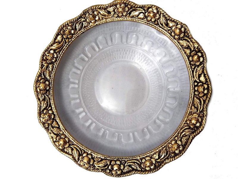 CHHARIYA CRAFTS Metal Feng Shui Tortoise On Plate Showpiece for Good Luck Lucky Feng Shui Decorative Showpiece (Metal, Gold) - Image 3
