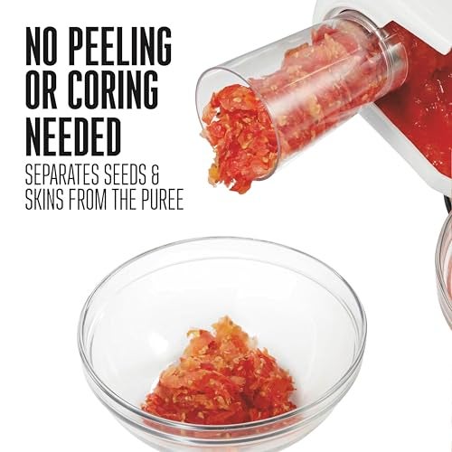 Weston Food Strainer and Sauce Maker for Tomato, Fresh Fruits and Vegetables ,White - Image 4