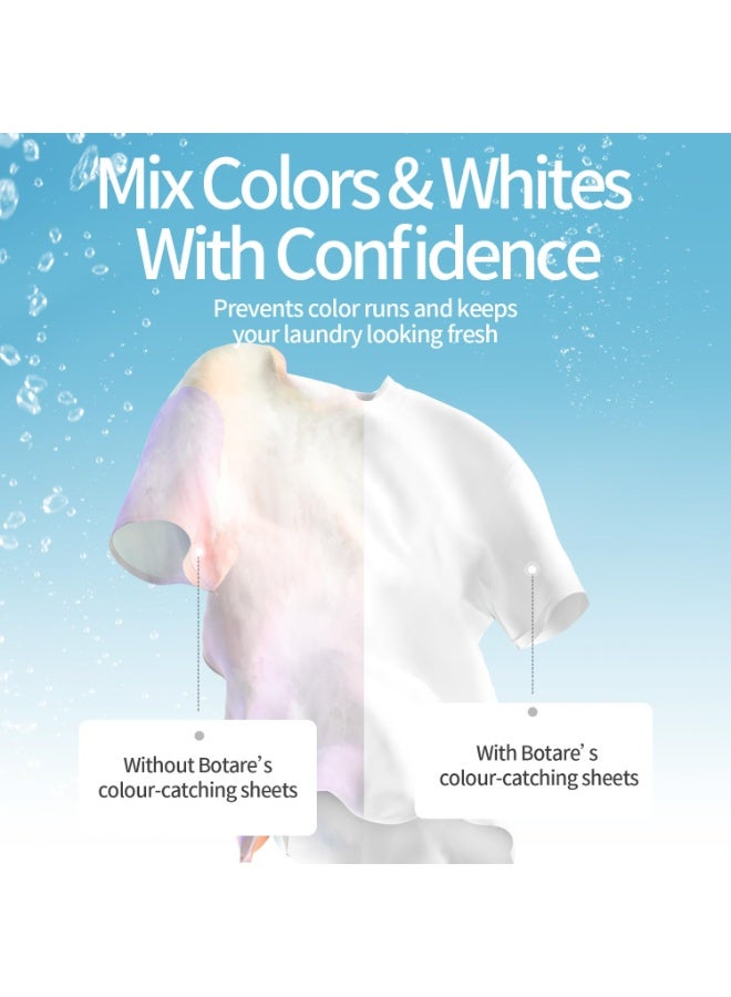 Color Absorber Laundry Sheets 80 Count, Grasper Dye Catcher Grabber To Prevent Clothes From Smearing, Color Trapping Sheets For Home, School, Or Apartment Use - Image 4