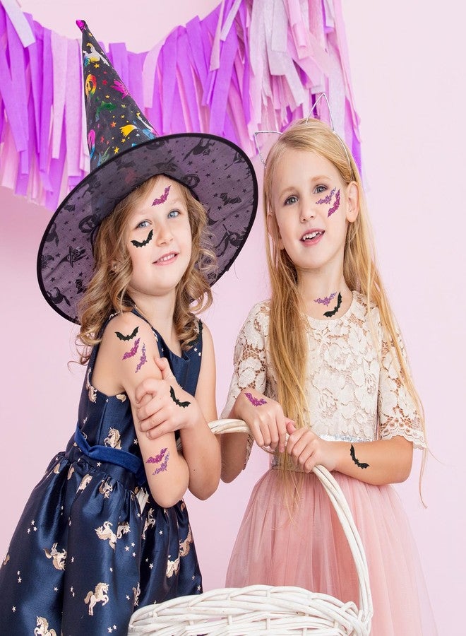 Whaline Halloween Bats Stickers Roll Laser Pink Black Bat Seal Stickers Sparkly Waterproof Self-Adhesive Decals for Envelope Journal Decor Party Supplies, 500Pcs - Image 4