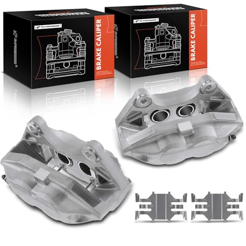 A-Premium Disc Brake Caliper Assembly Compatible with Select Nissan and Infiniti Models - 370Z 2009-2018, FX50 2009-2013, G37 2008-2011, M37/M56 2011-2013, Q50, Q60, Q70, Q70L, QX70 - Front Side - Image 1