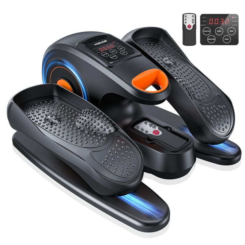 YOSUDA Under Desk Elliptical Electric,Elliptical for Seniors,Fully Assembled Seated Pedal Exerciser with Remote Control with Free Footstraps & 10 Adjustable Speeds - Image 1