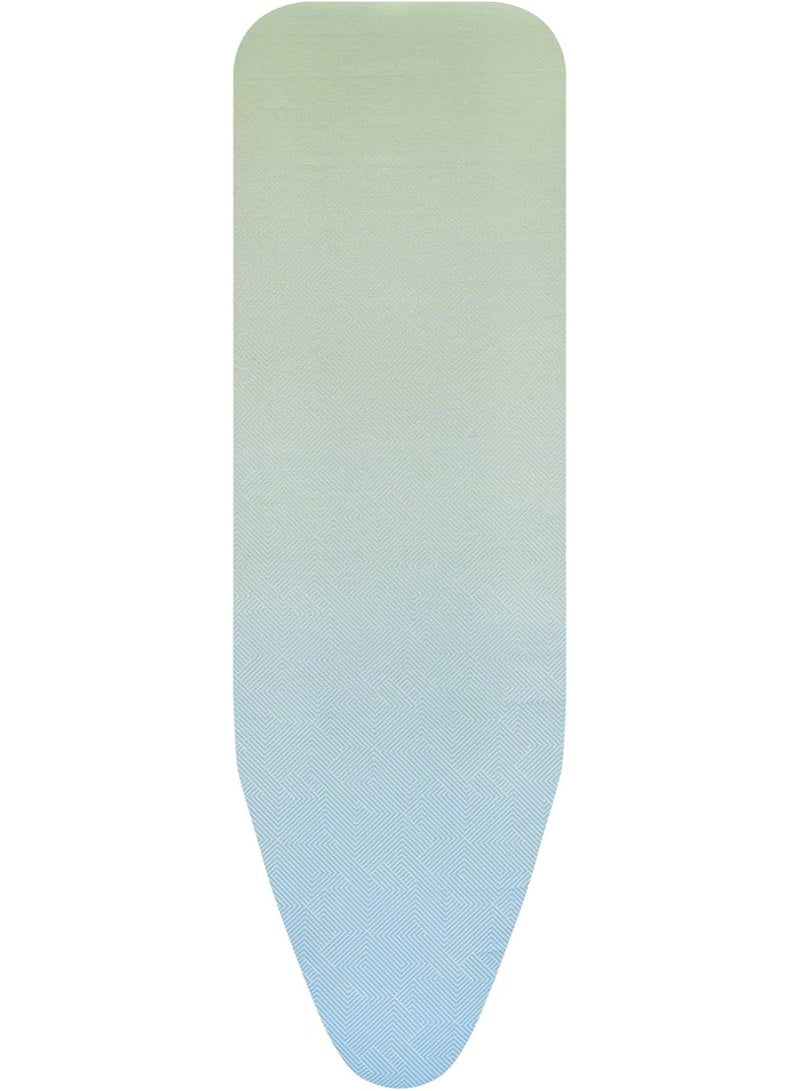 Brabantia Ironing Board Cover Size B, Complete Set, Soothing Sea, 124 x 38 cm, 8 mm Foam