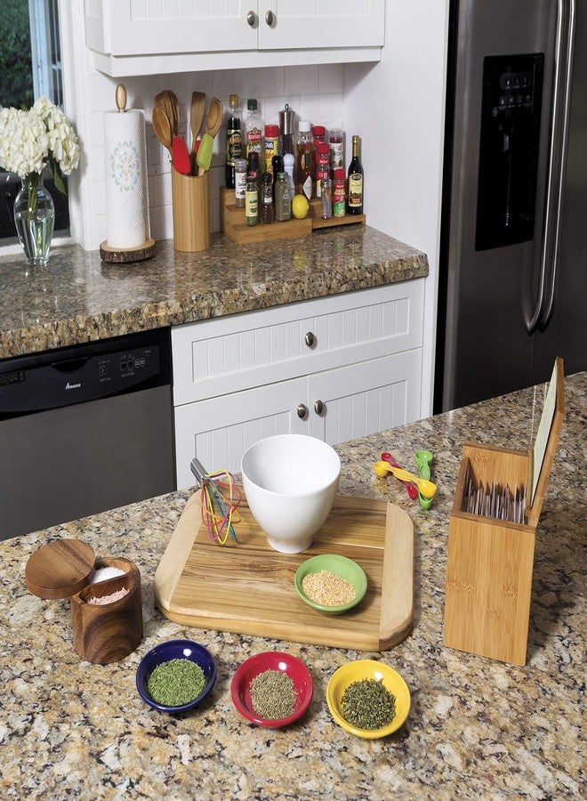 Lipper International 8827 Bamboo Wood Kitchen Tool Holder, 5-1/2" x 8" - Image 5