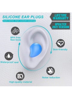 Generic 8 Pair Reusable Ear Plugs for Sleeping Waterproof Noise Cancelling Premium Moldable Ear Plugs for Shooting Range Swimmers Snoring Concerts Airplanes Travel Work Studying  - Image 2