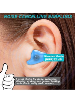 Generic 8 Pair Reusable Ear Plugs for Sleeping Waterproof Noise Cancelling Premium Moldable Ear Plugs for Shooting Range Swimmers Snoring Concerts Airplanes Travel Work Studying  - Image 3