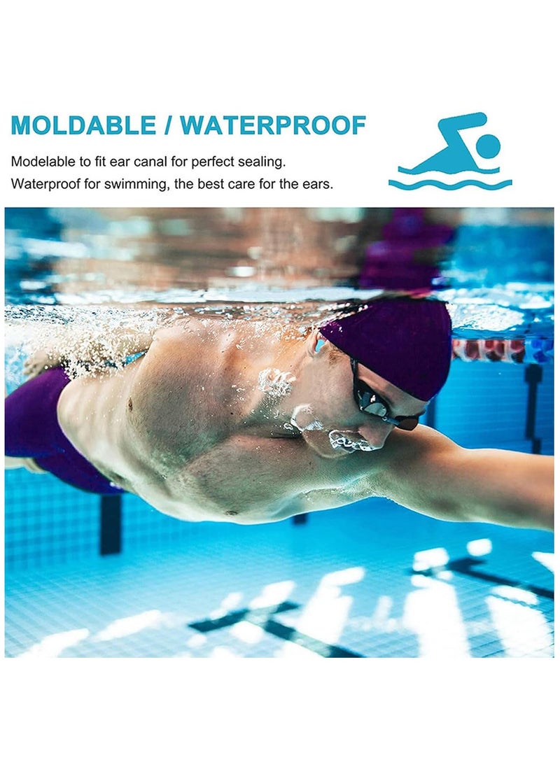 Generic - 8 Pair Reusable Ear Plugs for Sleeping Waterproof Noise Cancelling Premium Moldable Ear Plugs for Shooting Range Swimmers Snoring Concerts Airplanes Travel Work Studying - Image 1