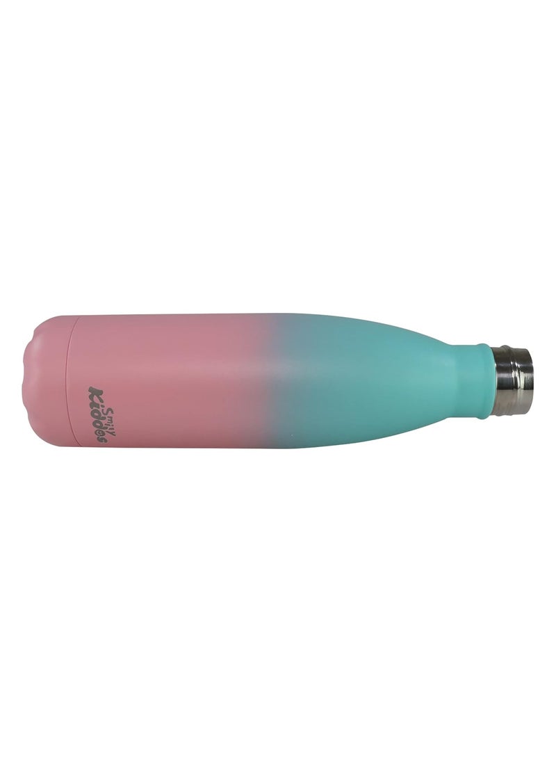 SMILY KIDDOS Smily Kiddos Stainless Steel Insulated Water Bottle/Boy/Girl/Baby/ (8 to 12 Years) -Matte Teal Pink LxWxH 26.5 X 6 X 6 cm  - Image 5