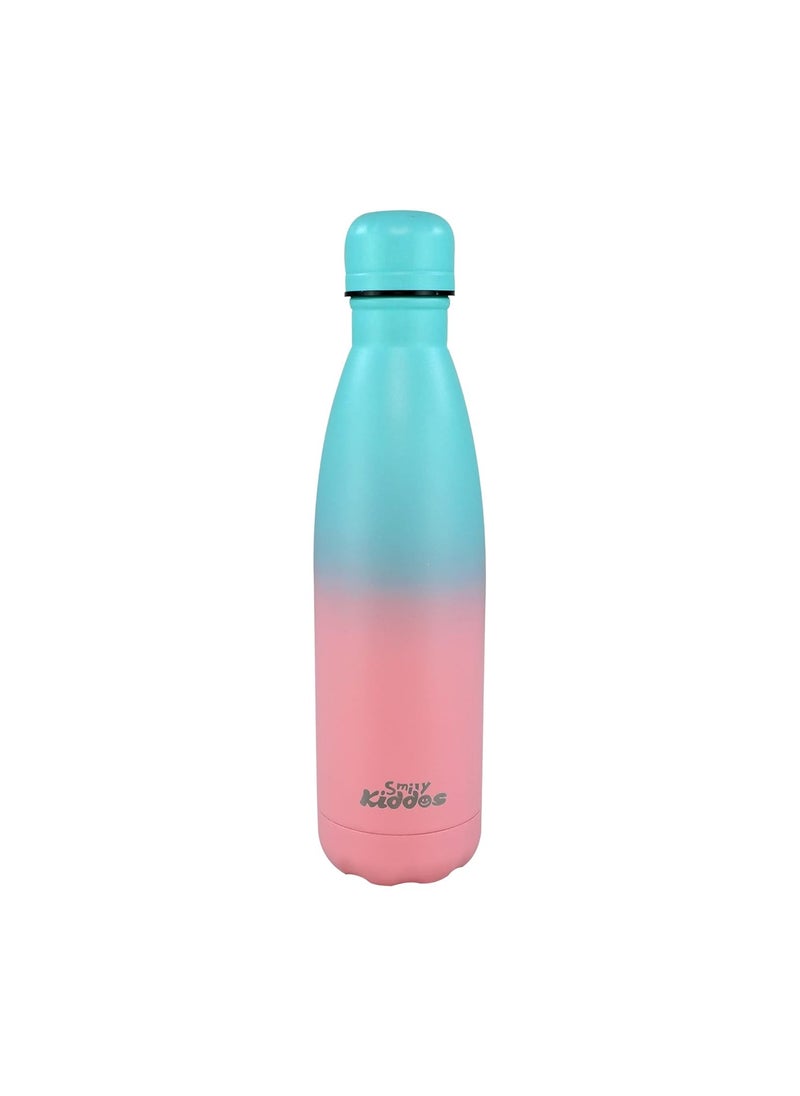 SMILY KIDDOS Smily Kiddos Stainless Steel Insulated Water Bottle/Boy/Girl/Baby/ (8 to 12 Years) -Matte Teal Pink LxWxH 26.5 X 6 X 6 cm  - Image 1