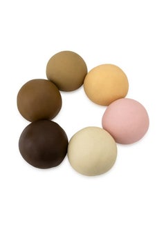 Hygloss Products Unscented Dazzlin' Dough Modeling Clay Unscented Safe & Non Toxic 1 Lb Of 6 Various Skin Inspired Colors For Arts & Crafts Multicultural Projects Learn & Play (4716)  - Image 1