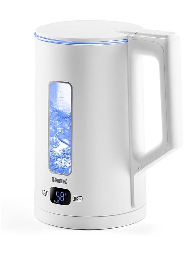 TANK Tank Safe Touch Glass Digital Kettle, 1.5L Capacity, 1500 Watts, Silver Frame, DG-2338-ES - 2 Year Warranty - Image 2