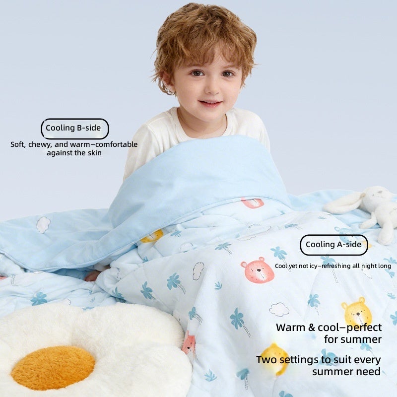 Cross-Border Best-Selling Summer Cooling Blanket for Kids - Machine Washable, Suitable for All  Seasons - Image 4