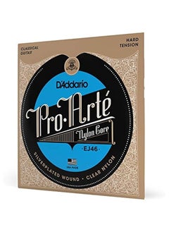 Guitar Strings - Pro-Arte Classical Guitar Strings - EJ46 - Nylon Guitar Strings - Silver Plated Wound, Nylon Core - Hard Tension, 1-Pack