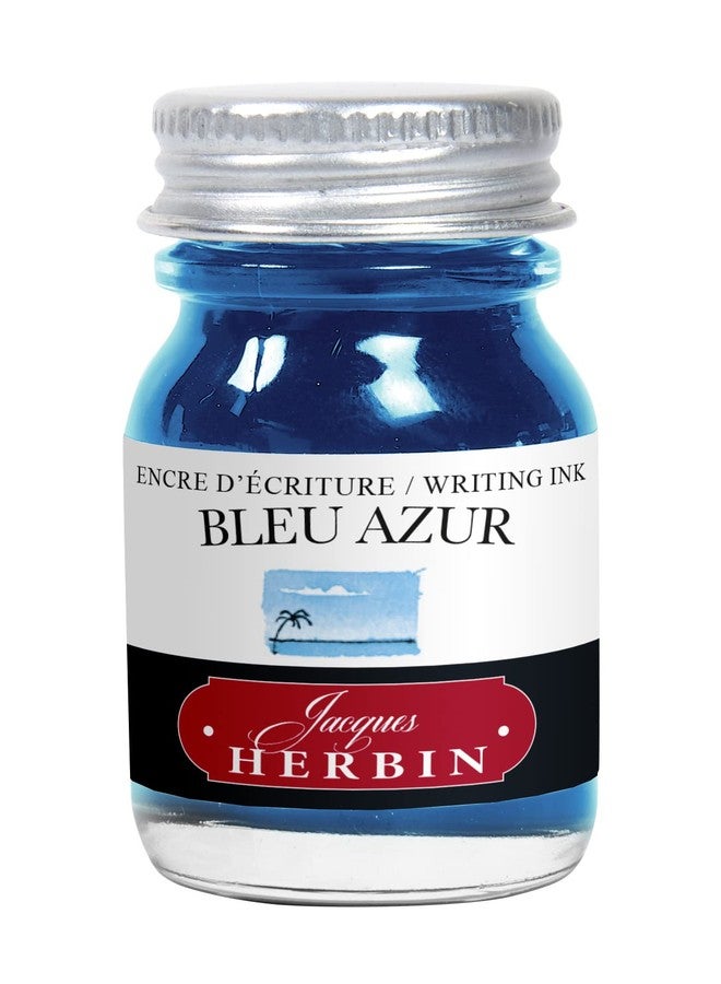 Jacques Herbin Herbin Ink Bottle (Bleu Azur - 10ML) 11512T - Image 1