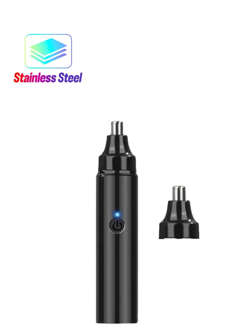 Generic Unisex Nose Hair Trimmer USB Charging Nostril Hair Removal with Spare Heads  - Image 1
