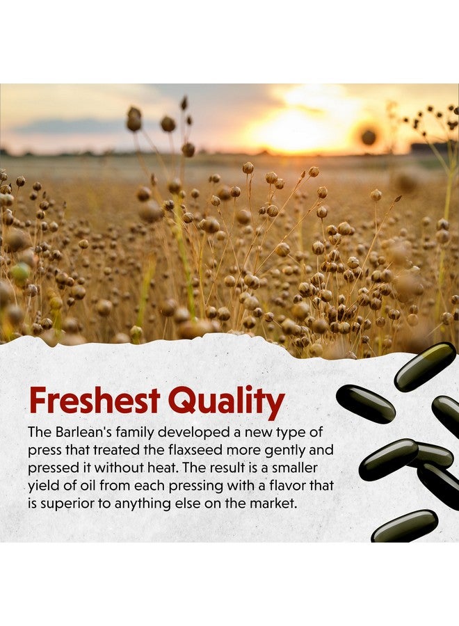 Barlean's Lignan Flaxseed Oil Softgels, Cold-Pressed Flax Seed Supplement with 1,550 mg ALA Omega-3 Fatty Acids for Joint & Heart Health, 1000mg, 250 ct - Image 3