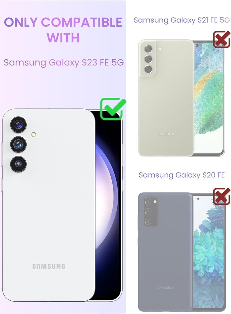 Nishtech for Samsung Galaxy S23FE 5G Premium Transparent Hybrid Soft Slim Dust Proof Back Case Cover with Camera Protection - Image 2