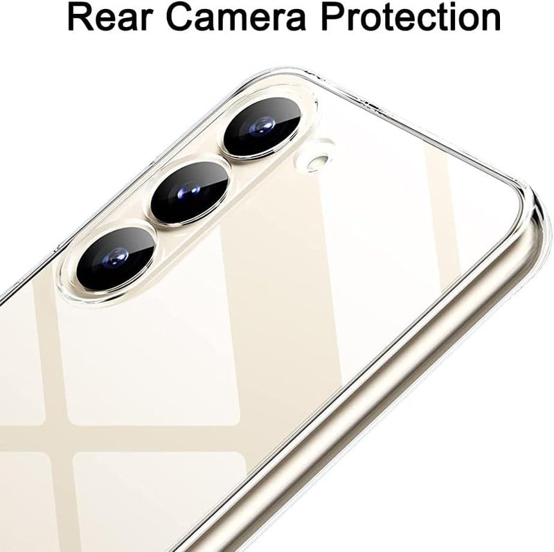 Nishtech for Samsung Galaxy S23FE 5G Premium Transparent Hybrid Soft Slim Dust Proof Back Case Cover with Camera Protection - Image 4