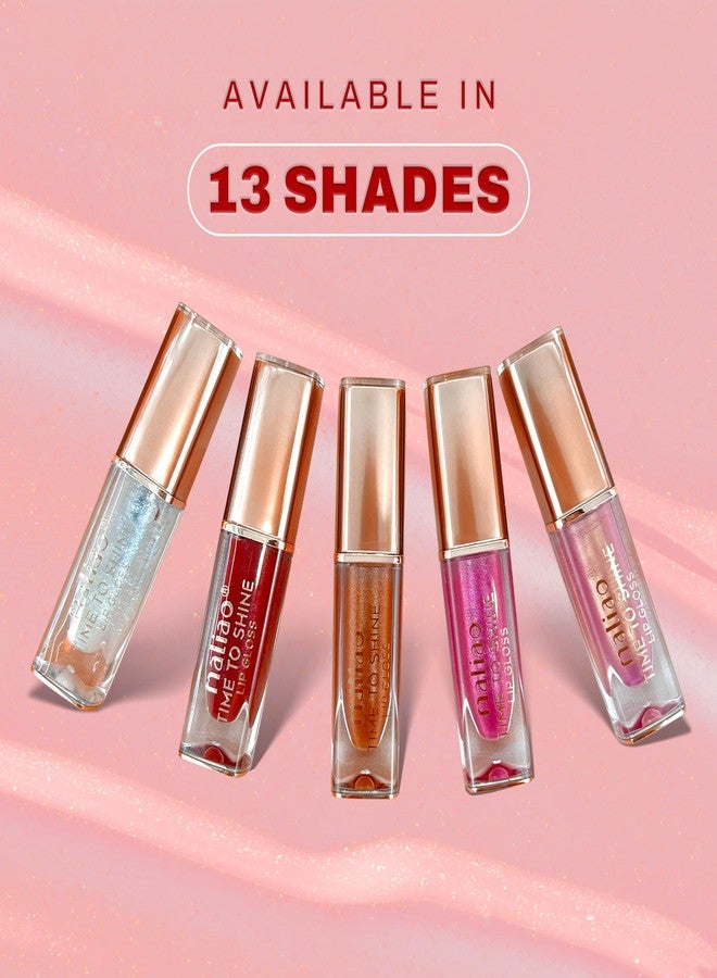Maliao Time to Shine Lip Gloss | High Shine Finish | Non-Sticky & Lightweight Formula | Long Lasting Glossy Lips | Smooth Application | Glamour, 6.5ml - Image 5