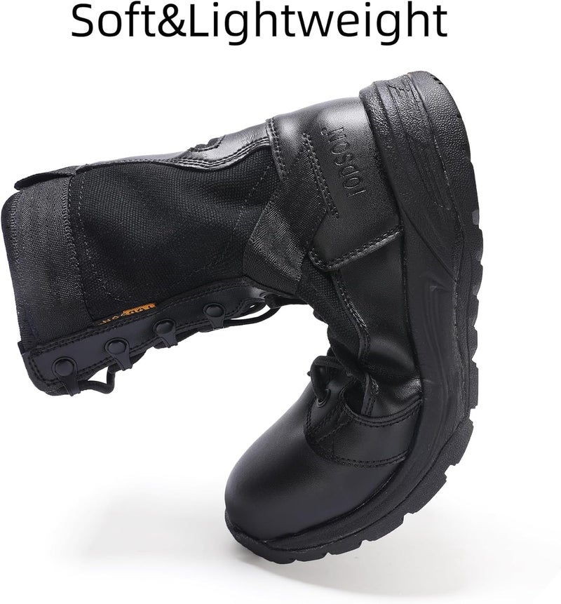 IODSON Black Tactical Boots 8 Inches Lightweight Combat Boots - Image 3