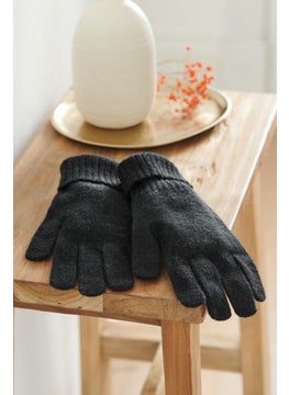 Tchibo Women Knitted Gloves, Anthracite  - Image 1