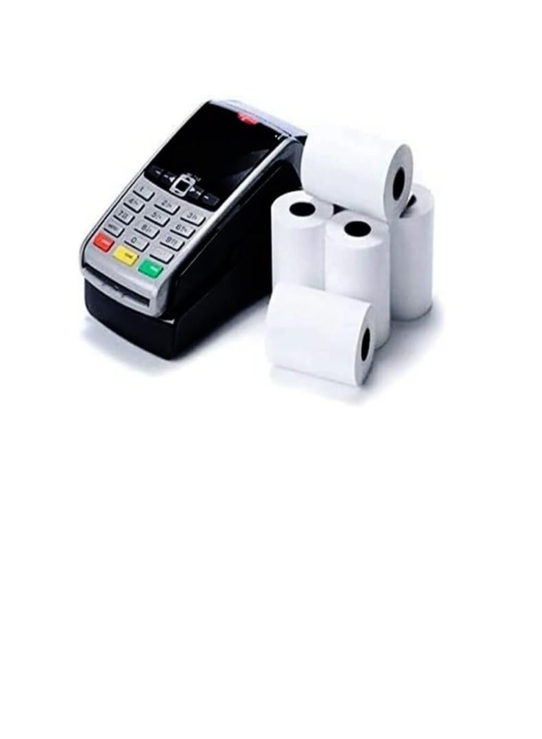Terabyte POS Receipt Thermal Paper, 57x30mm100 Rolls/pack Premium Cash Register for Bank Queues, Hospitals, Hotels, Restaurants, Supermarkets, Convenience Stores (100Rolls/57x30mm) - Image 1