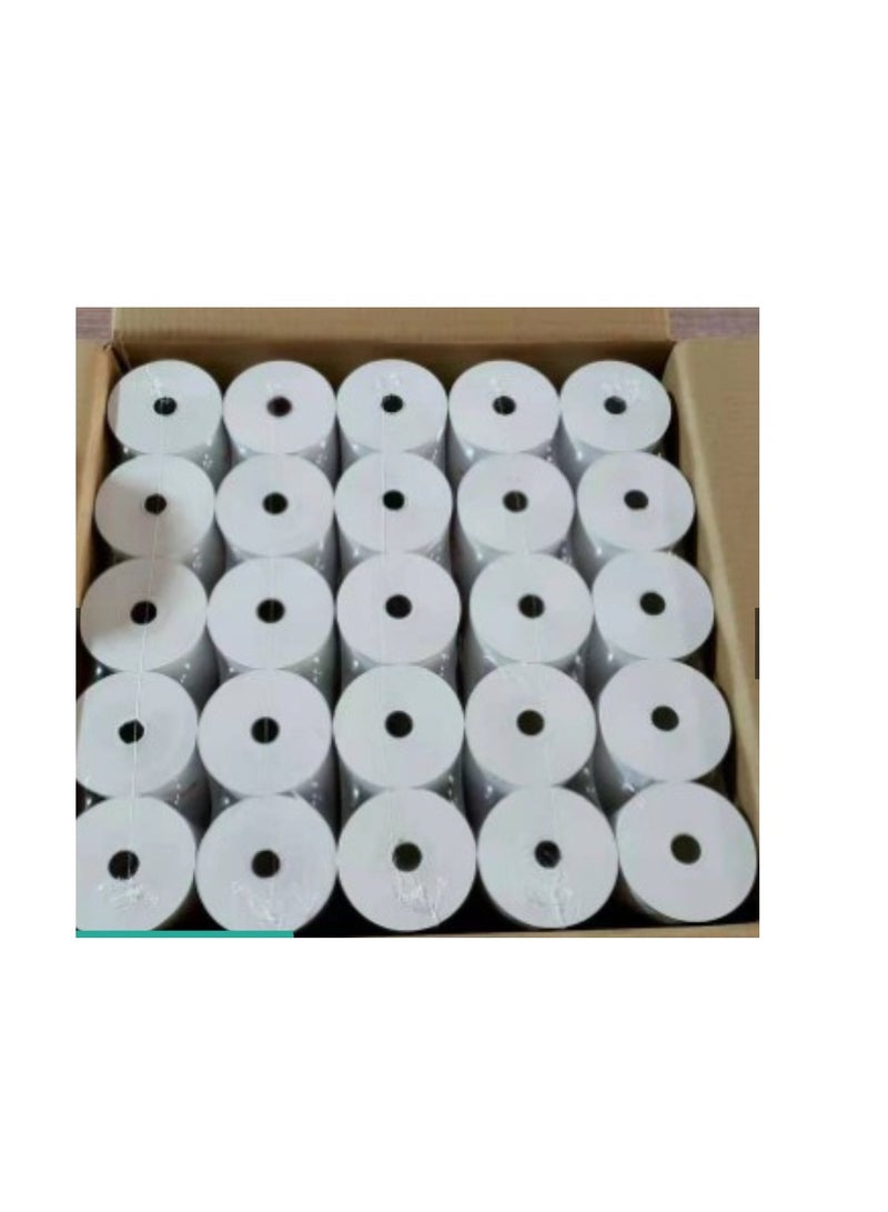 Terabyte POS Receipt Thermal Paper, 57x30mm100 Rolls/pack Premium Cash Register for Bank Queues, Hospitals, Hotels, Restaurants, Supermarkets, Convenience Stores (100Rolls/57x30mm) - Image 2